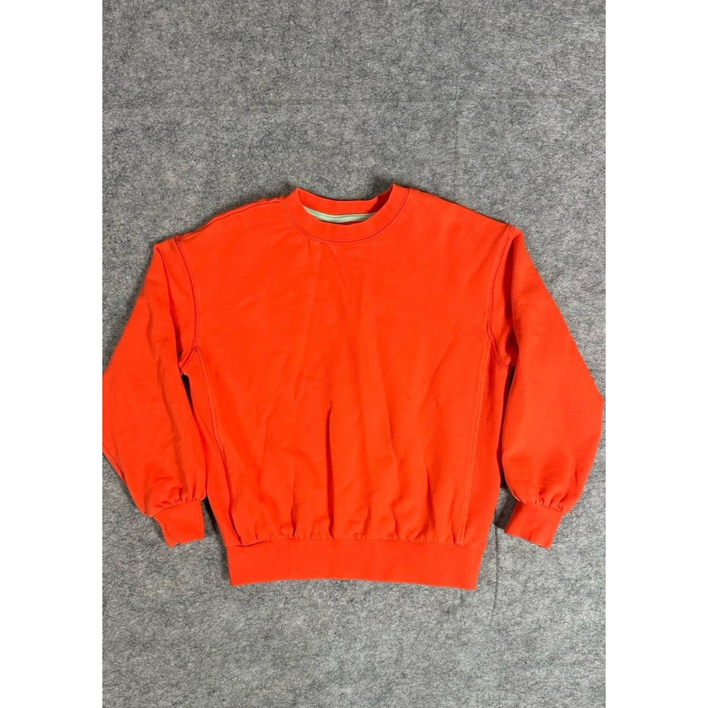 Mini Boden Sweatshirt Kids Size 7-8Y Orange Crew Neck